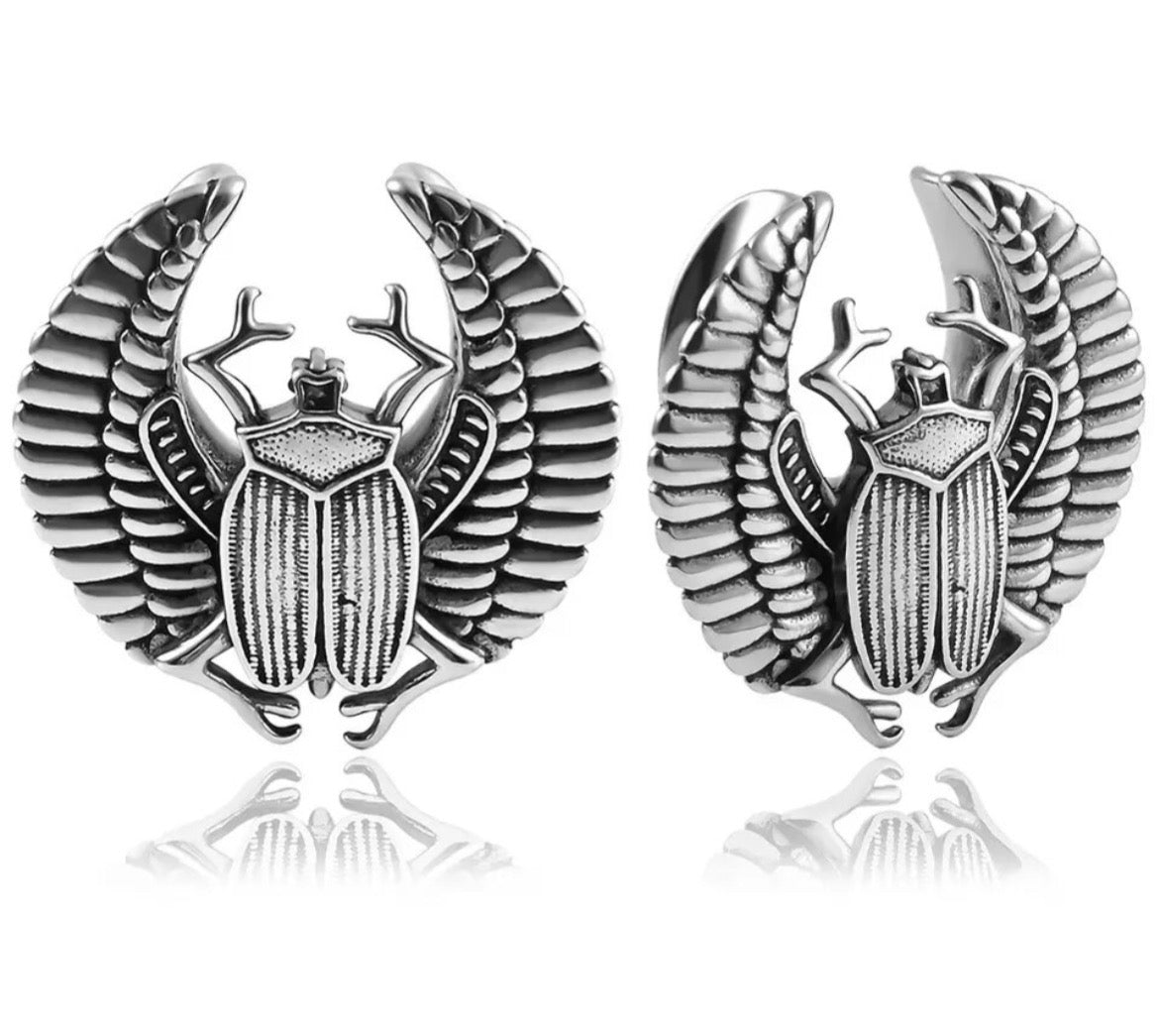Egyptian Scarab Ear Saddle Spreader - DustyJewelz
