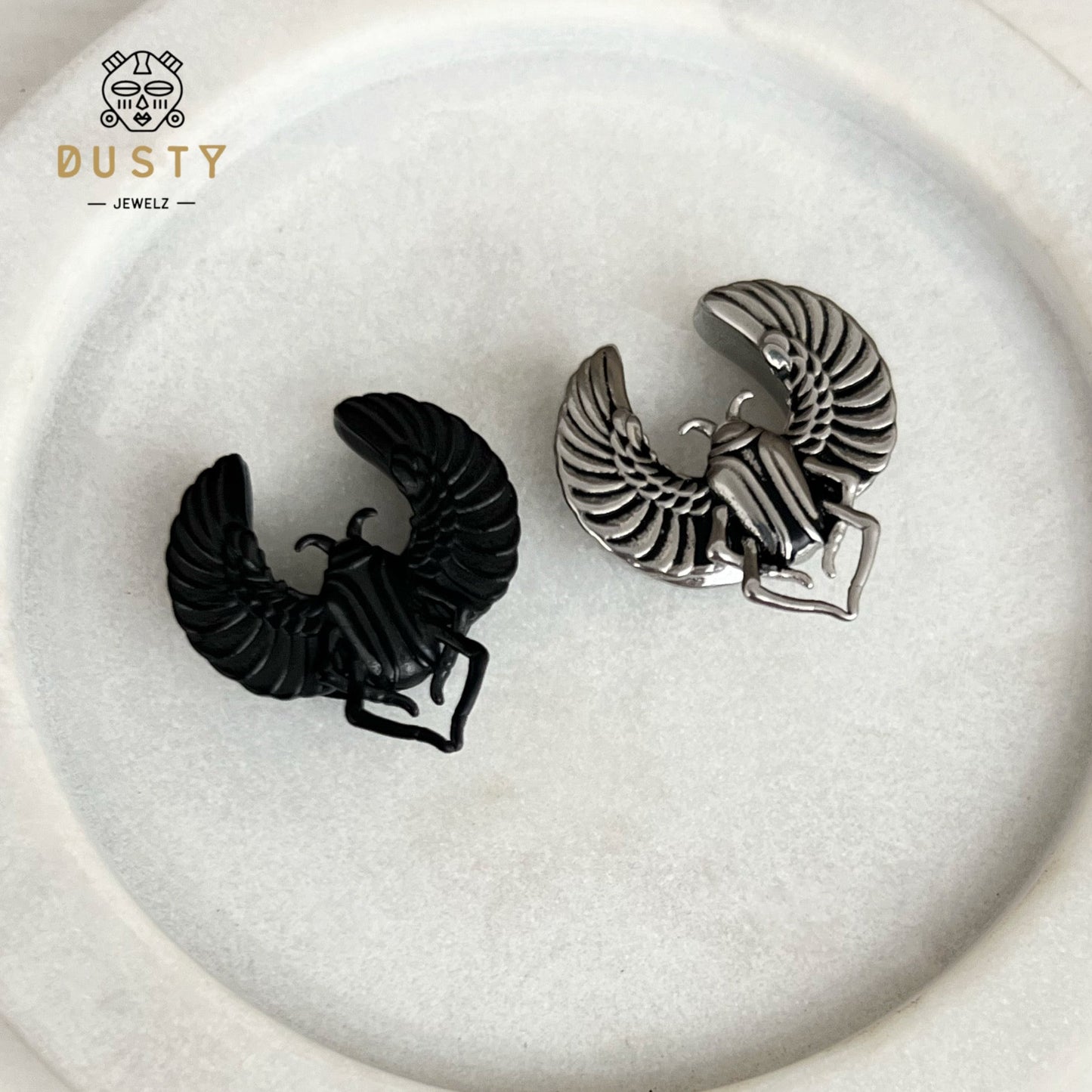 Egyptian Scarab Ear Saddle Spreader - DustyJewelz