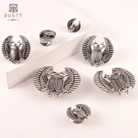 Egyptian Scarab Ear Saddle Spreader - DustyJewelz