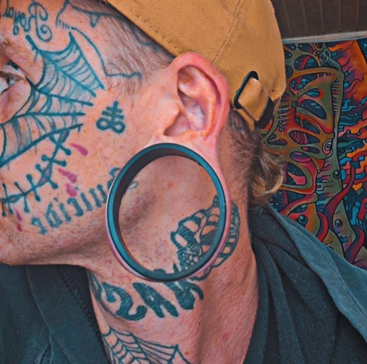 Extra Big Silicone Tunnels | Flexible Plugs | BLACK | 28mm-76mm