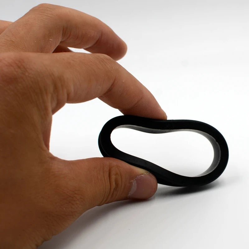 Extra Big Silicone Tunnels | Flexible Plugs | BLACK | 28mm-76mm