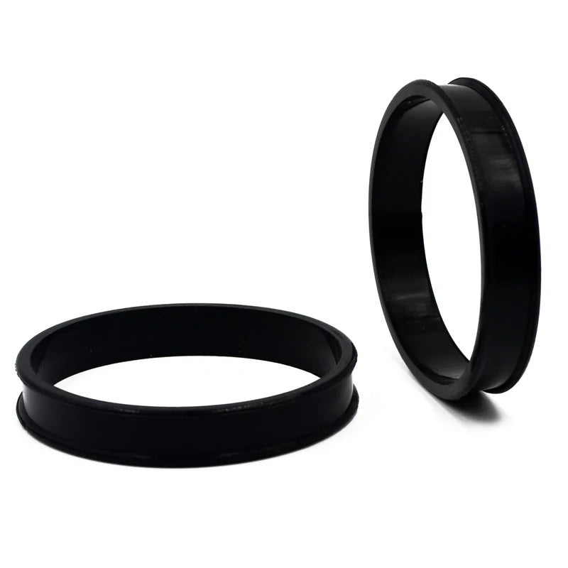 Extra Big Silicone Tunnels | Flexible Plugs | BLACK | 28mm-76mm