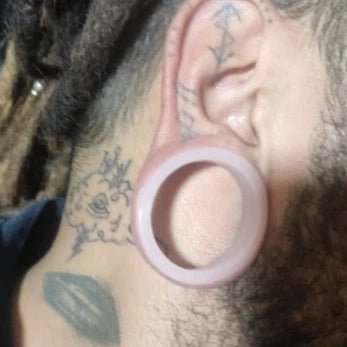 Extra Big Silicone Tunnels | Flexible Plugs | TRANSPARENT | 28mm-76mm