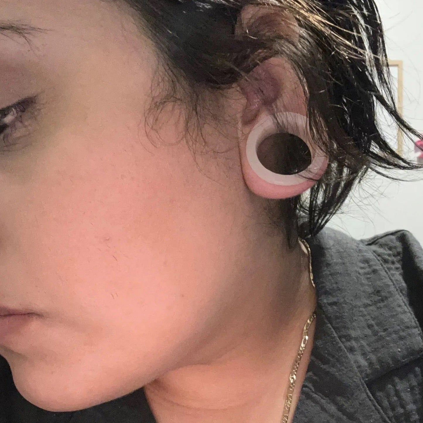 Extra Big Silicone Tunnels | Flexible Plugs | TRANSPARENT | 28mm-76mm