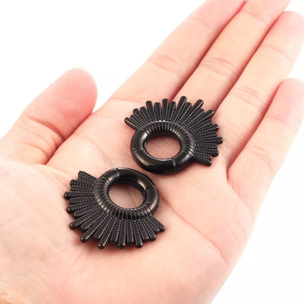 Fan Circle Ear Weights | Magnetic Hoops