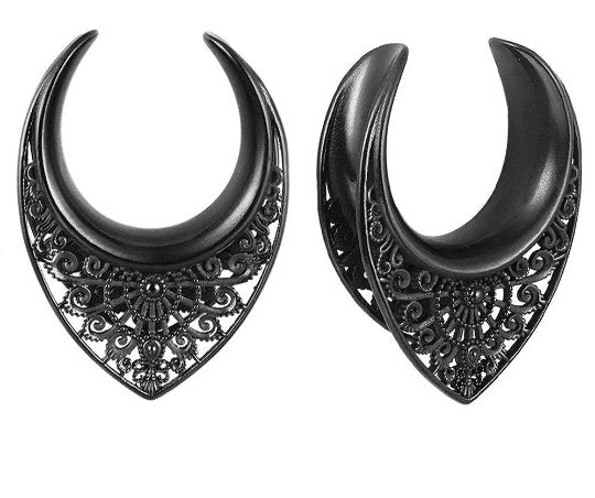 Filigree Teardrop Saddle Plugs | Lobe Spreaders
