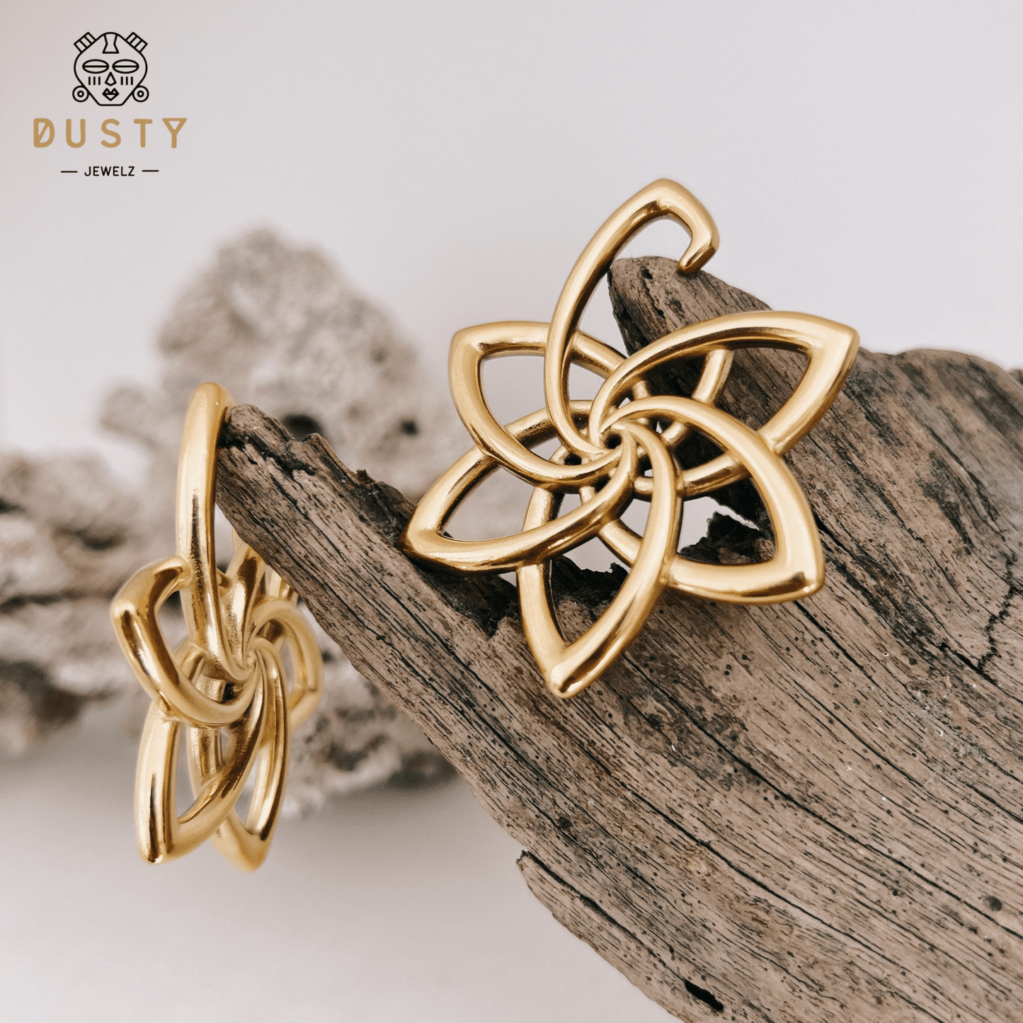 Flower Ear Weights | Lobe Hangers