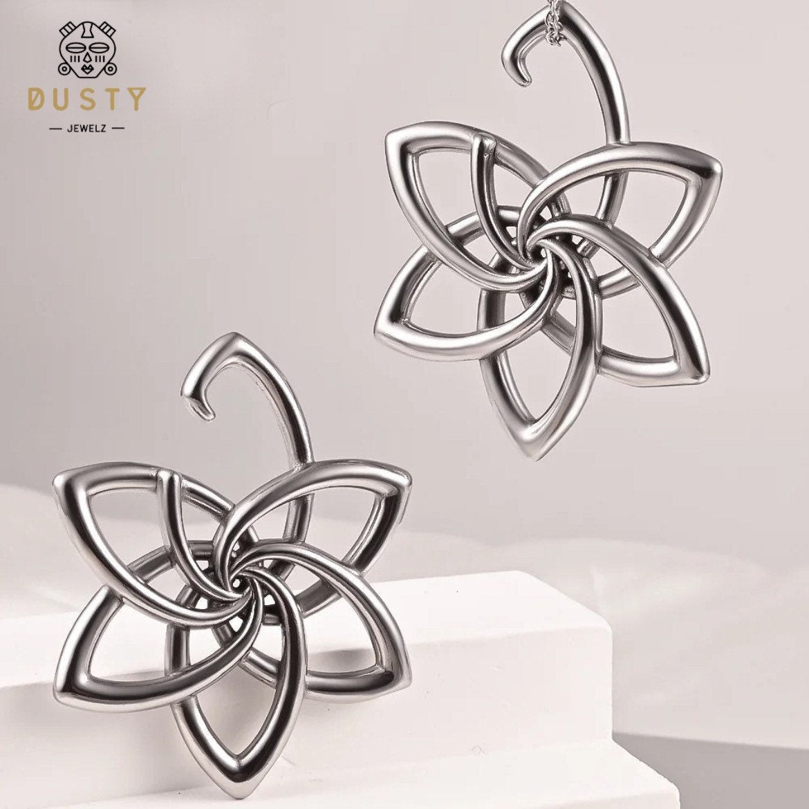 Flower Ear Weights | Lobe Hangers