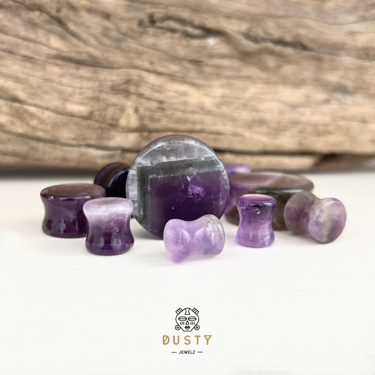 Fluorite Stone Ear Plugs | Double Flare