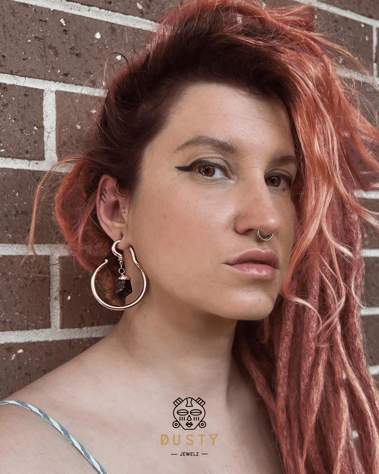 Gemstone Dangle Ear Weights