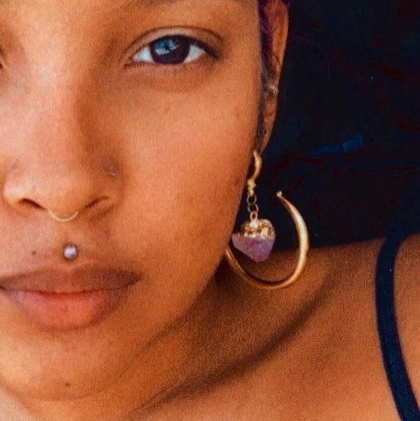 Gemstone Dangle Ear Weights