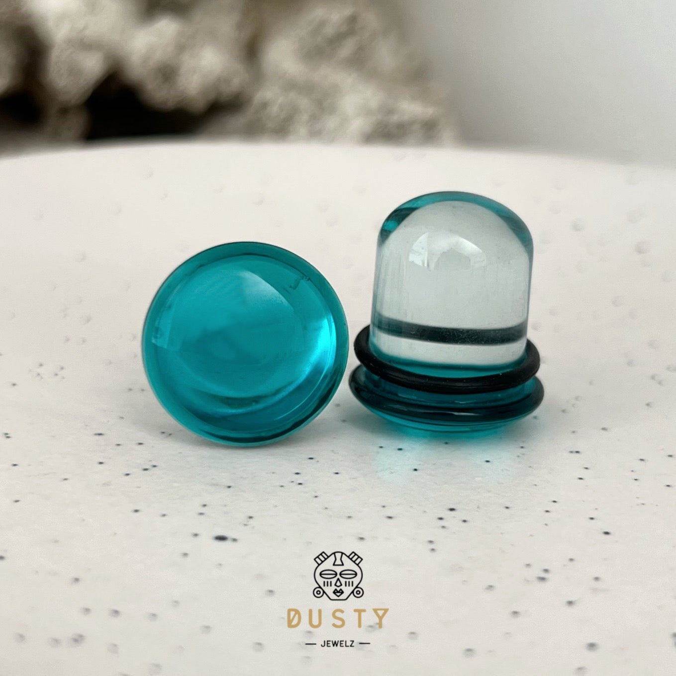 Glass Dead Stretching Plugs | Single Flare | Rubber O - Ring | 0.5mm Increments