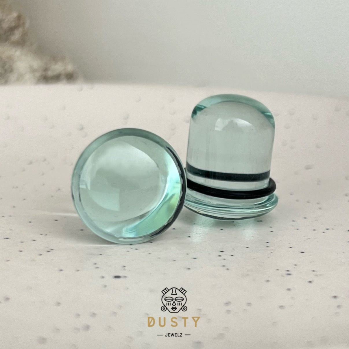 Glass Dead Stretching Plugs | Single Flare | Rubber O - Ring | 0.5mm Increments