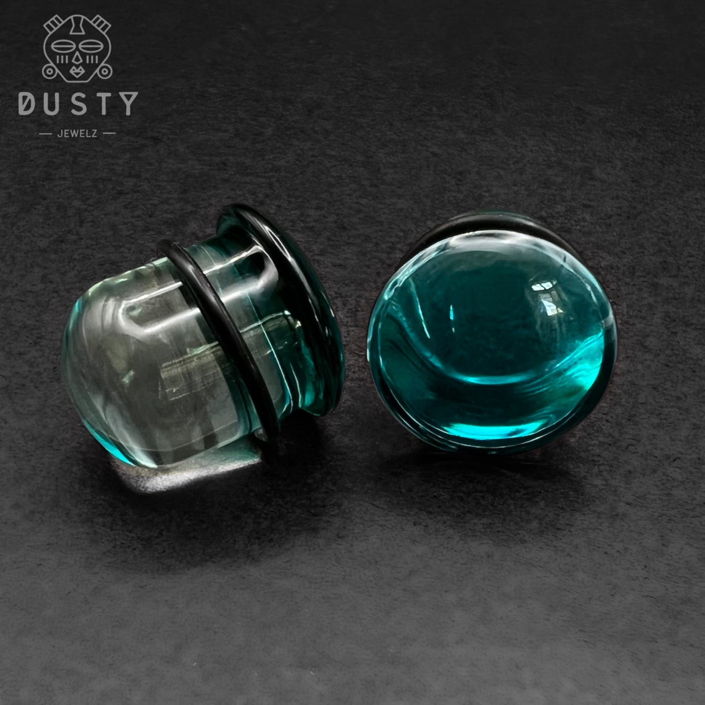Glass Dead Stretching Plugs | Single Flare | Rubber O - Ring | 0.5mm Increments