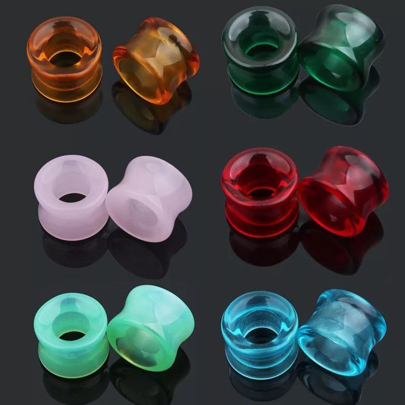 Glass Tunnels | Double Flared - DustyJewelz
