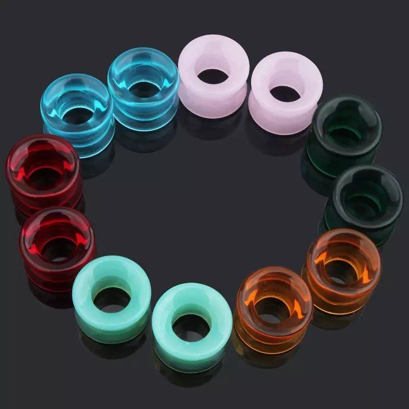 Glass Tunnels | Double Flared - DustyJewelz