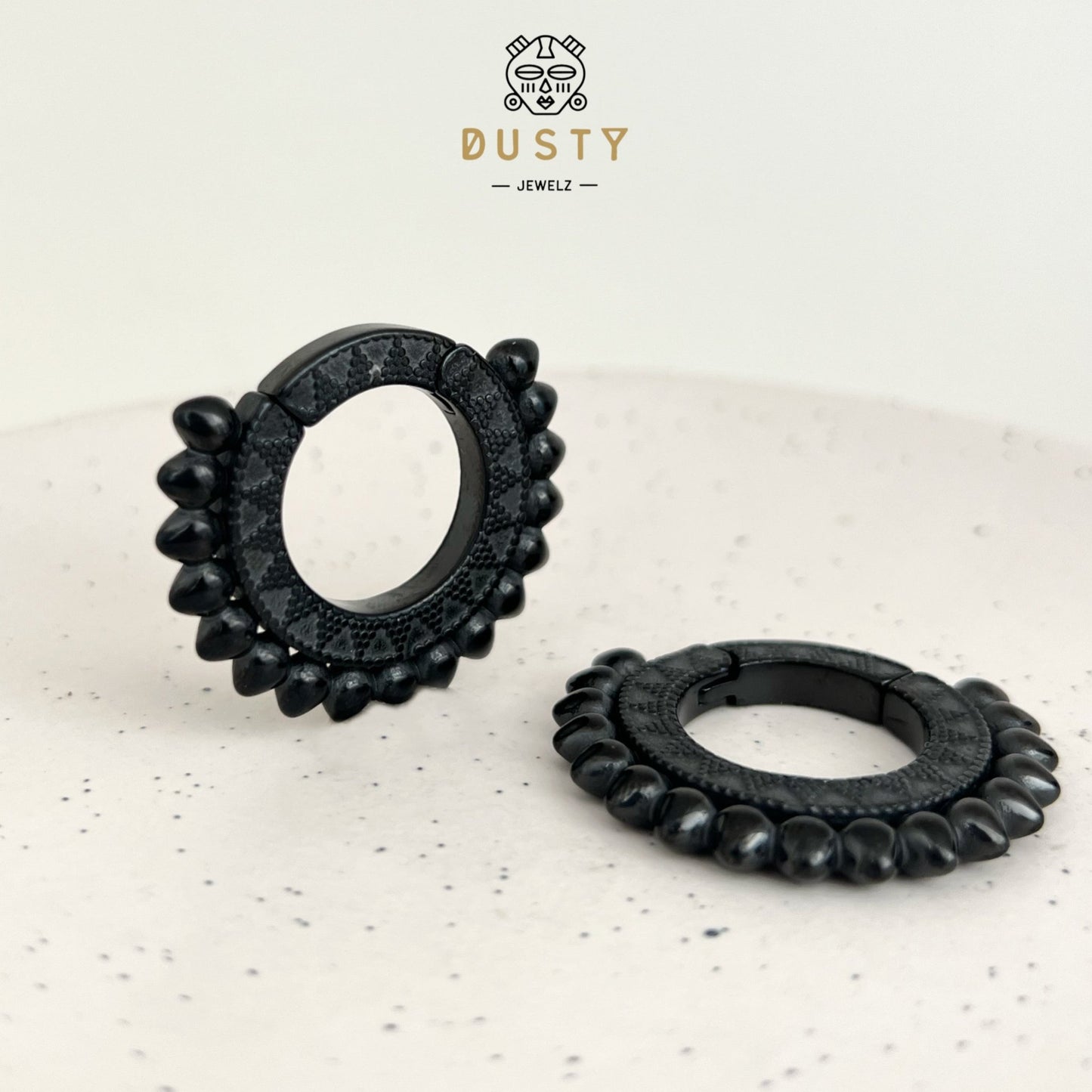 Gypsy Circle Ear Weight | Antique Lobe Hangers - DustyJewelz