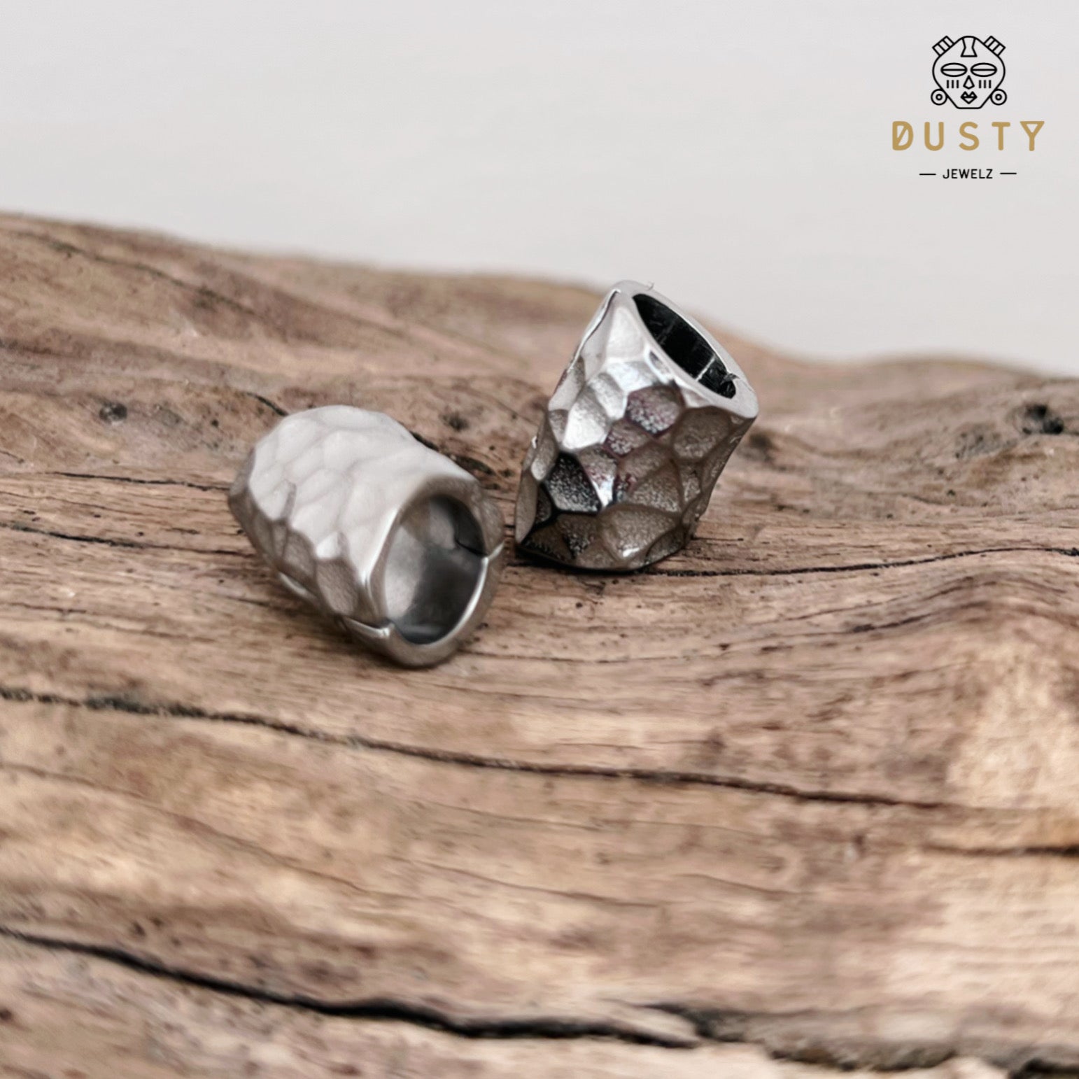 Hammered Lobe Clips | Ear Hangers | 4 Sizes - DustyJewelz