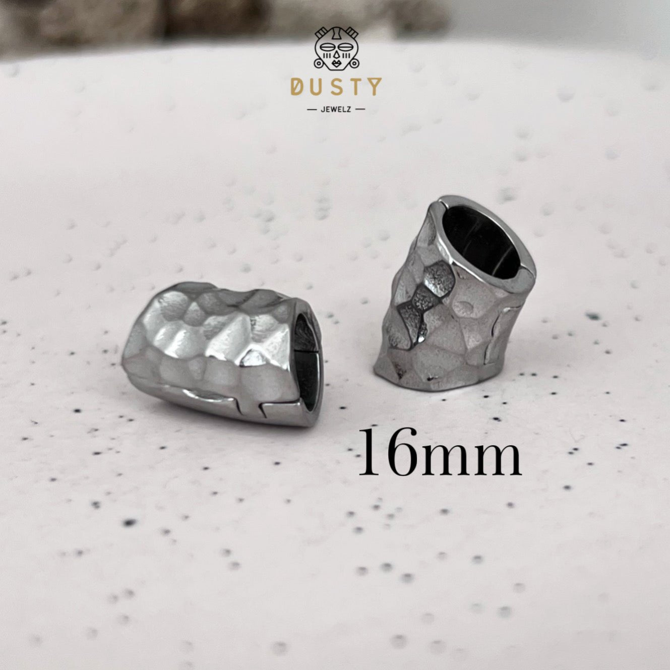 Hammered Lobe Clips | Ear Hangers | 4 Sizes - DustyJewelz