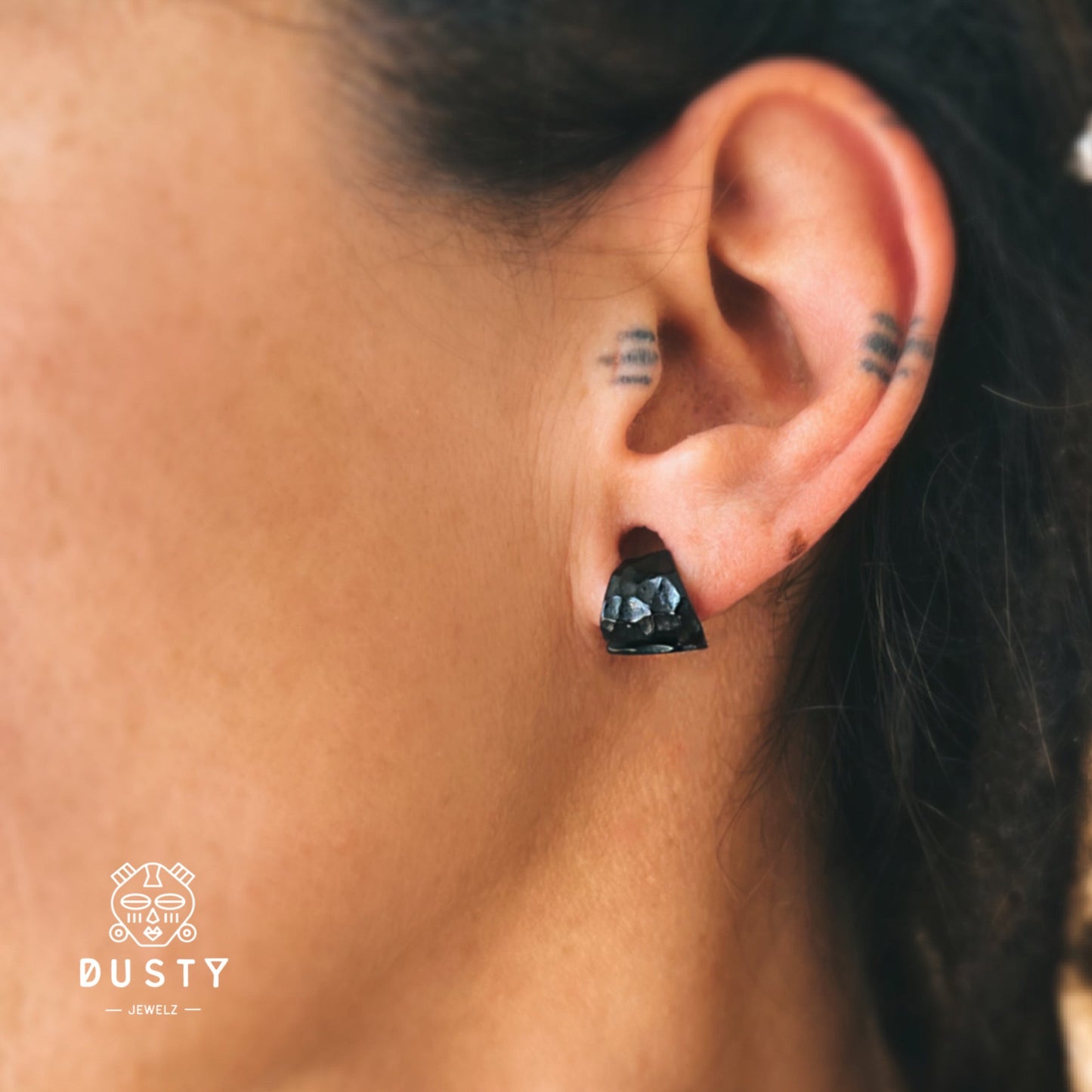 Hammered Lobe Clips | Ear Hangers | 4 Sizes - DustyJewelz