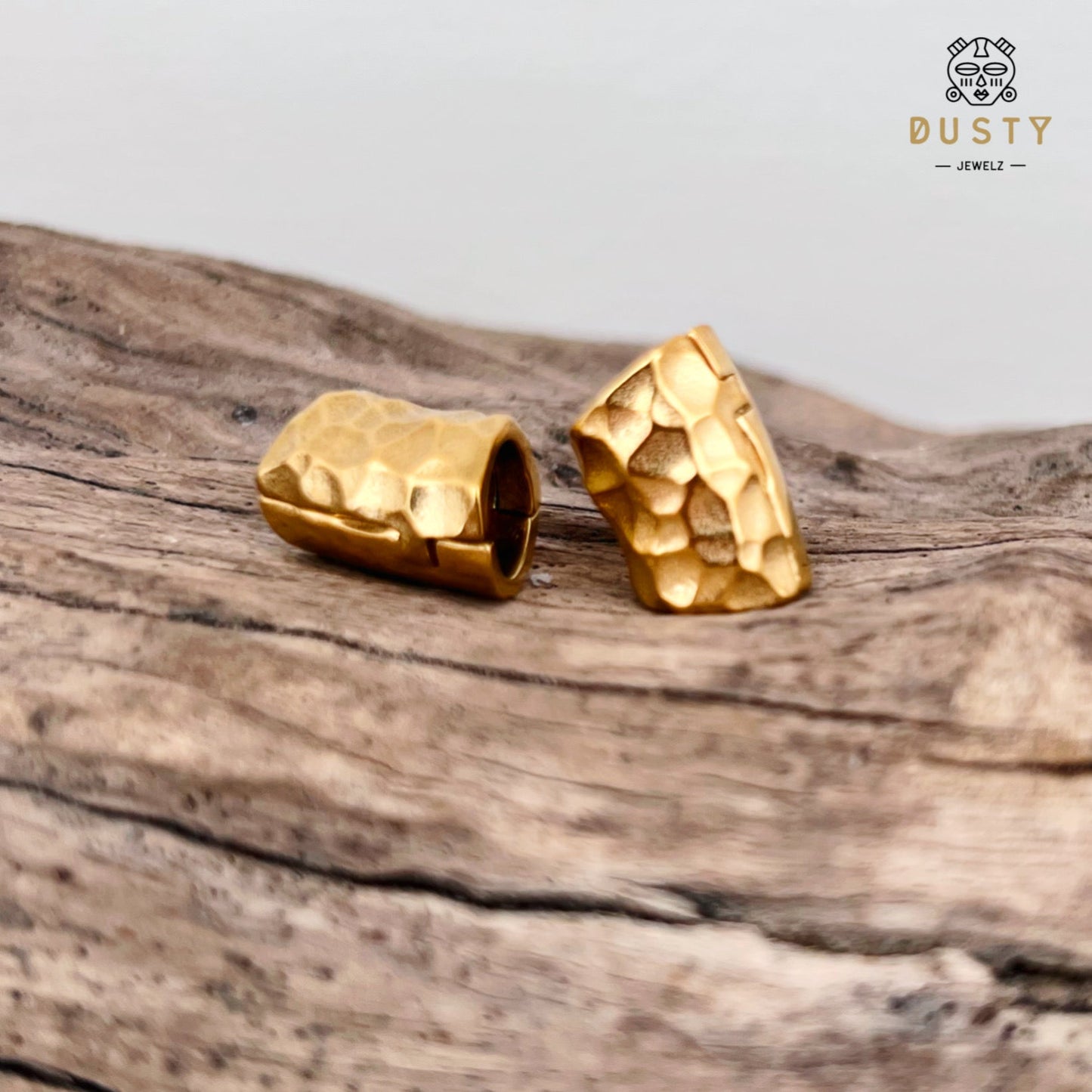 Hammered Lobe Clips | Ear Hangers | 4 Sizes - DustyJewelz