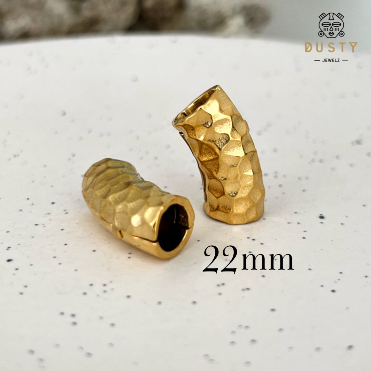 Hammered Lobe Clips | Ear Hangers | 4 Sizes - DustyJewelz