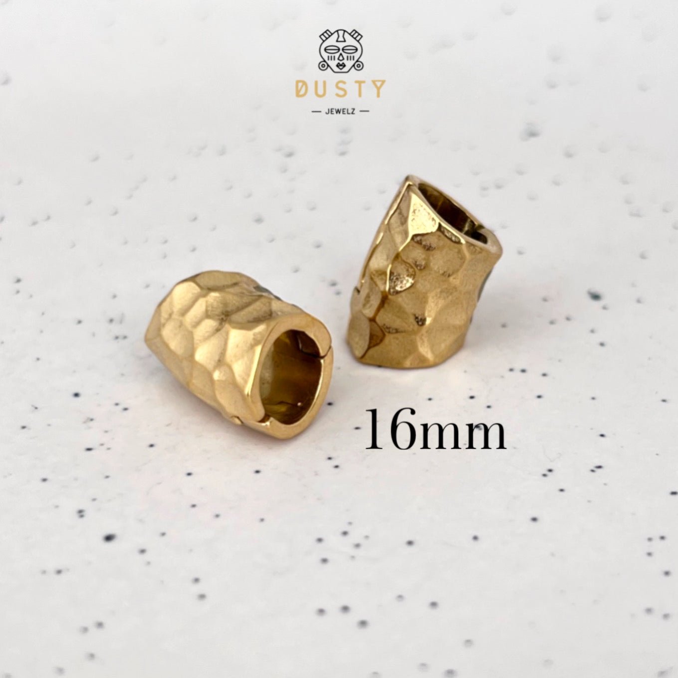 Hammered Lobe Clips | Ear Hangers | 4 Sizes - DustyJewelz