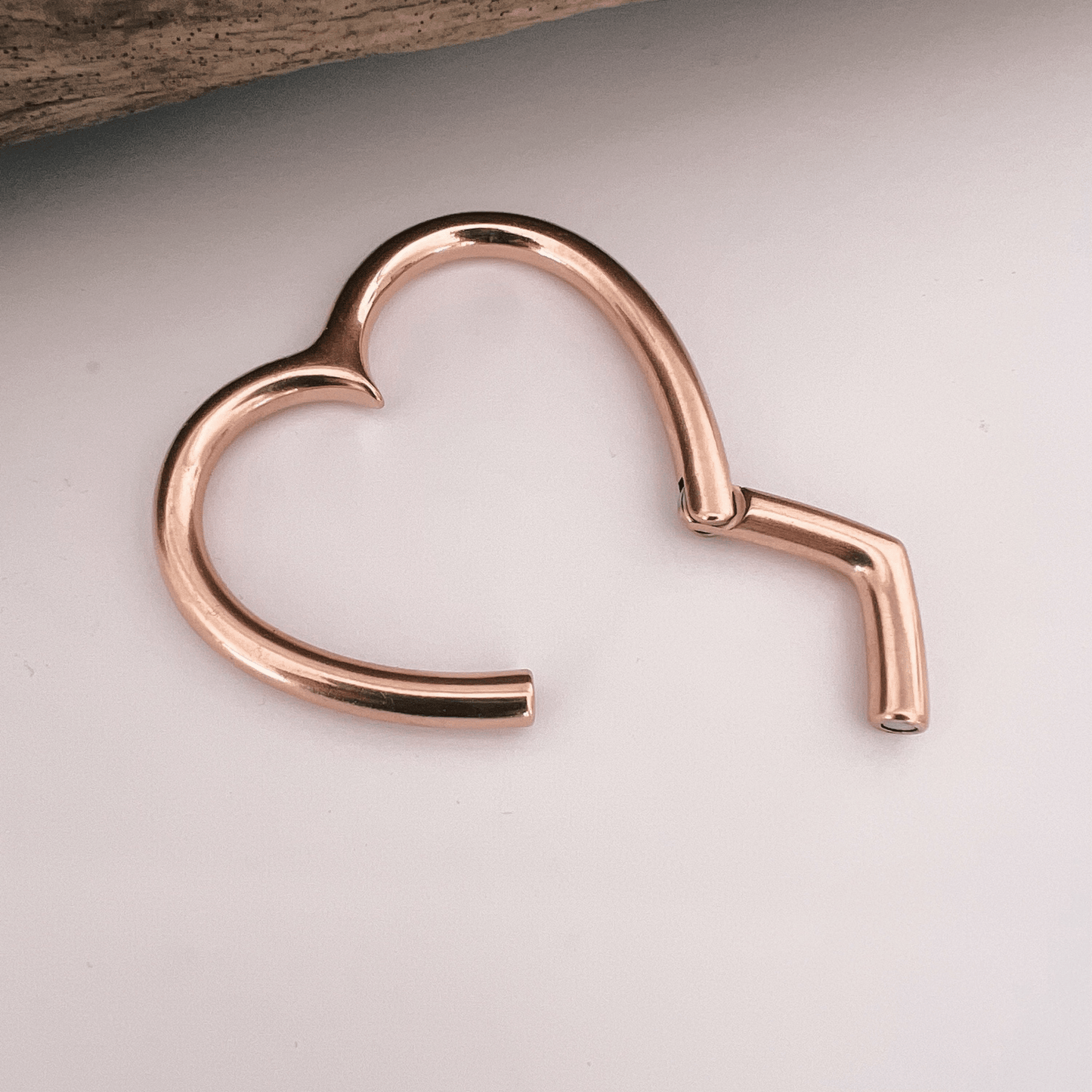 Heart Hoop Ear Weights - DustyJewelz