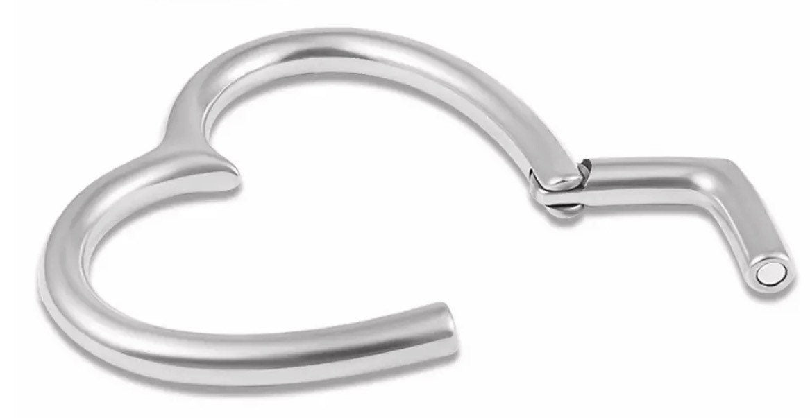 Heart Hoop Ear Weights - DustyJewelz