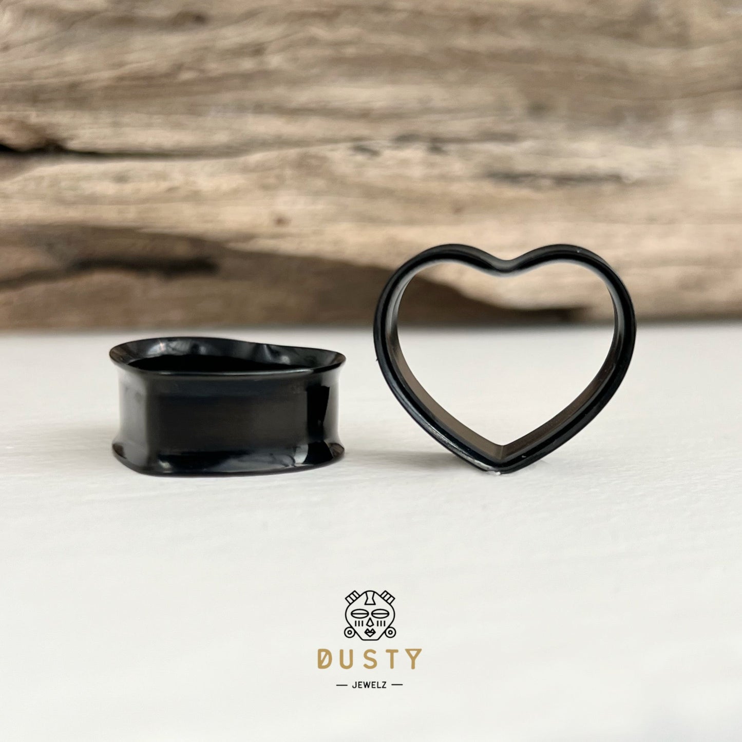 Heart Shaped Eyelets | Double Flared - DustyJewelz