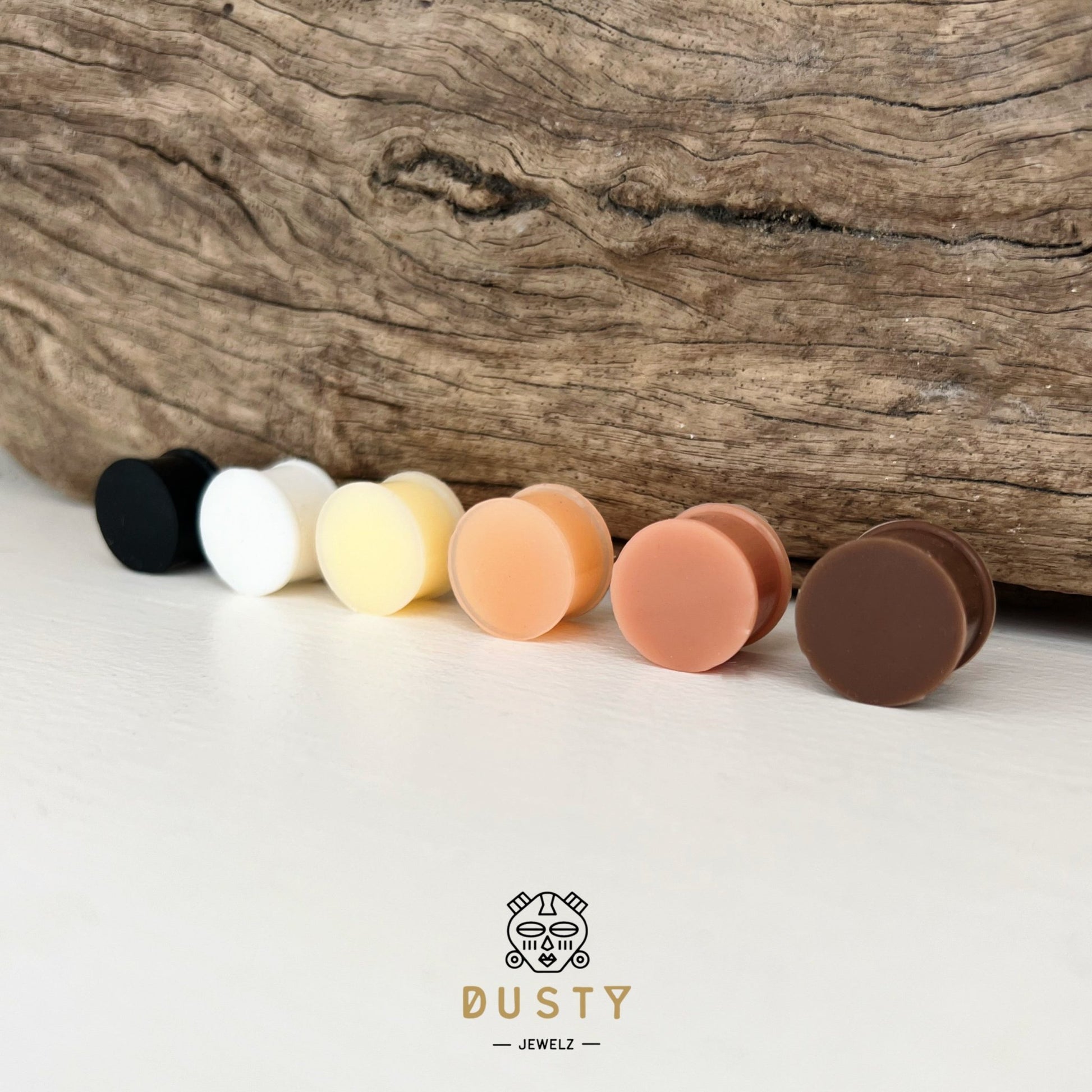 Hider Silicone Plugs | Skin Tones (28mm -50mm) - DustyJewelz