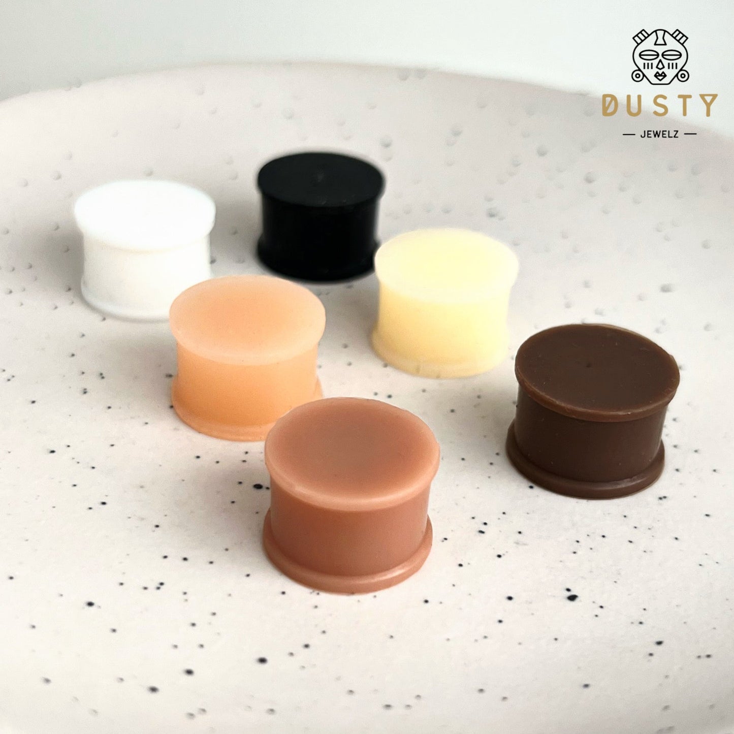 Hider Silicone Plugs | Skin Tones (28mm -50mm) - DustyJewelz