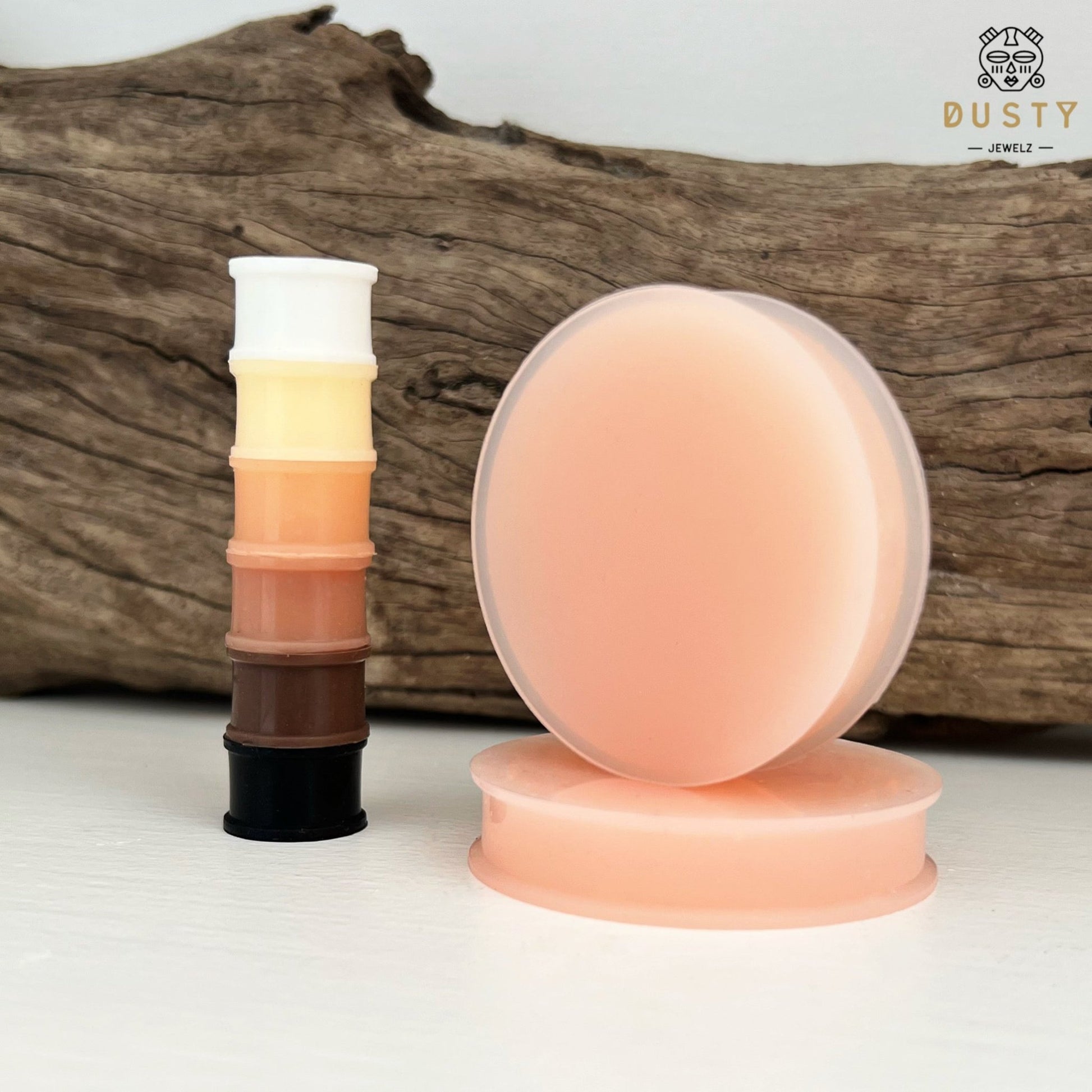 Hider Silicone Plugs | Skin Tones (28mm -50mm) - DustyJewelz