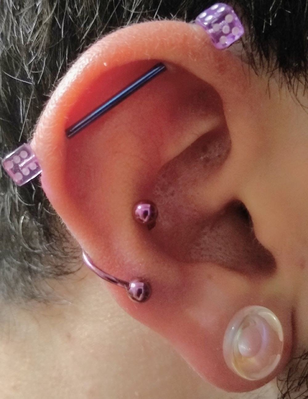 Lip Hugger | Twist Circular Barbell | Curly Lippy Loop - DustyJewelz