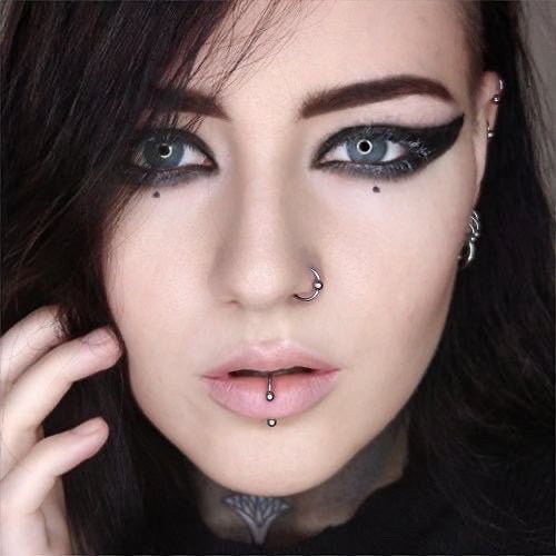 Lippy Loop Labret Ring | Lip Hugger U -Shaped Horseshoe - DustyJewelz