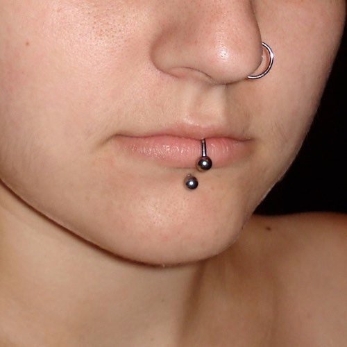 Lippy Loop Labret Ring | Lip Hugger U- Shaped Horseshoe - DustyJewelz