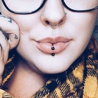 Lippy Loop Labret Ring | Lip Hugger U- Shaped Horseshoe - DustyJewelz