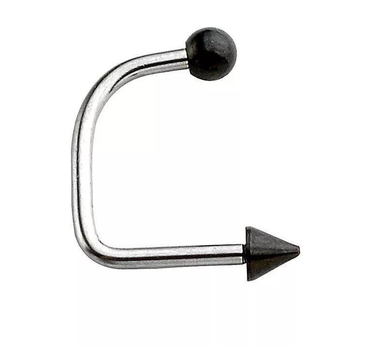 Lippy Loop Labret Ring | Lip Hugger U - Shaped Horseshoe - DustyJewelz