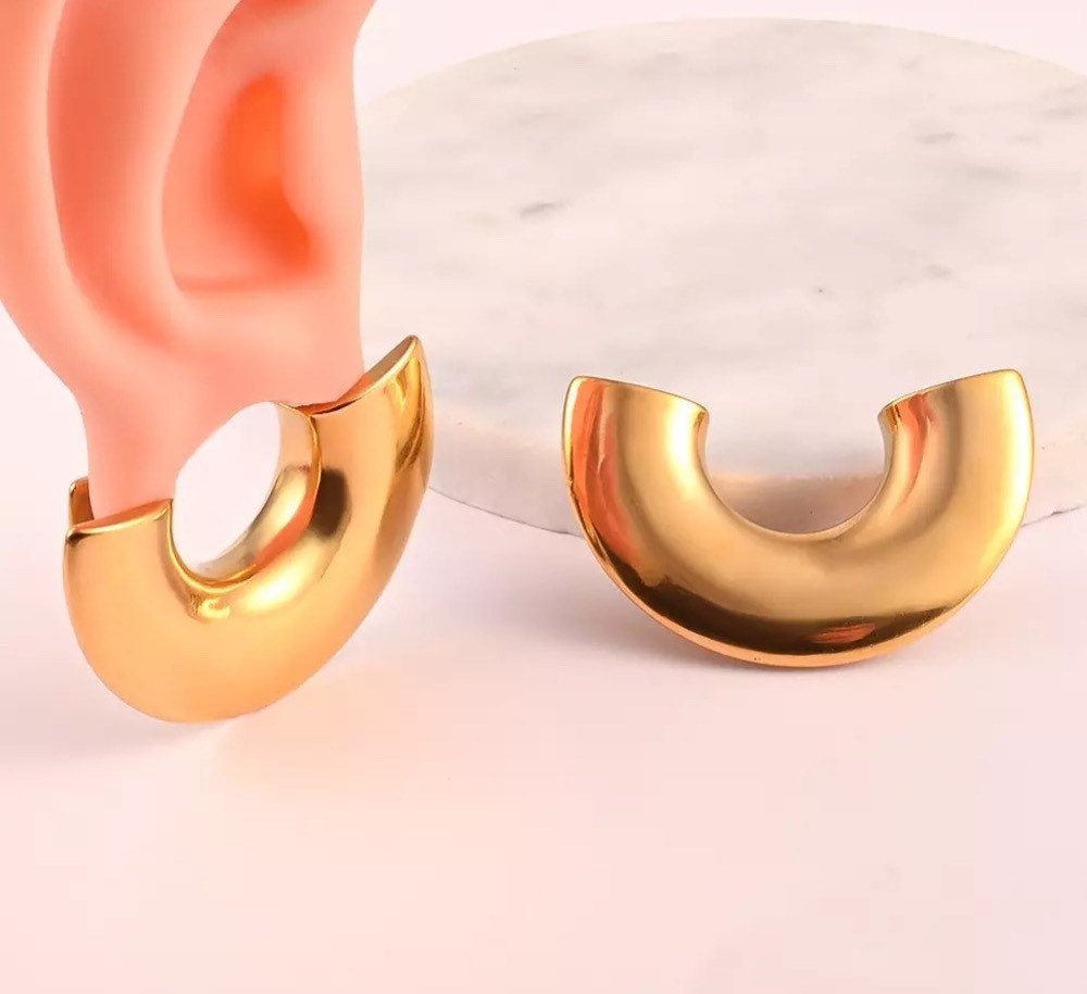 Lobe Shield Wrap Ear Saddle Spreaders | Steel Hangers - DustyJewelz