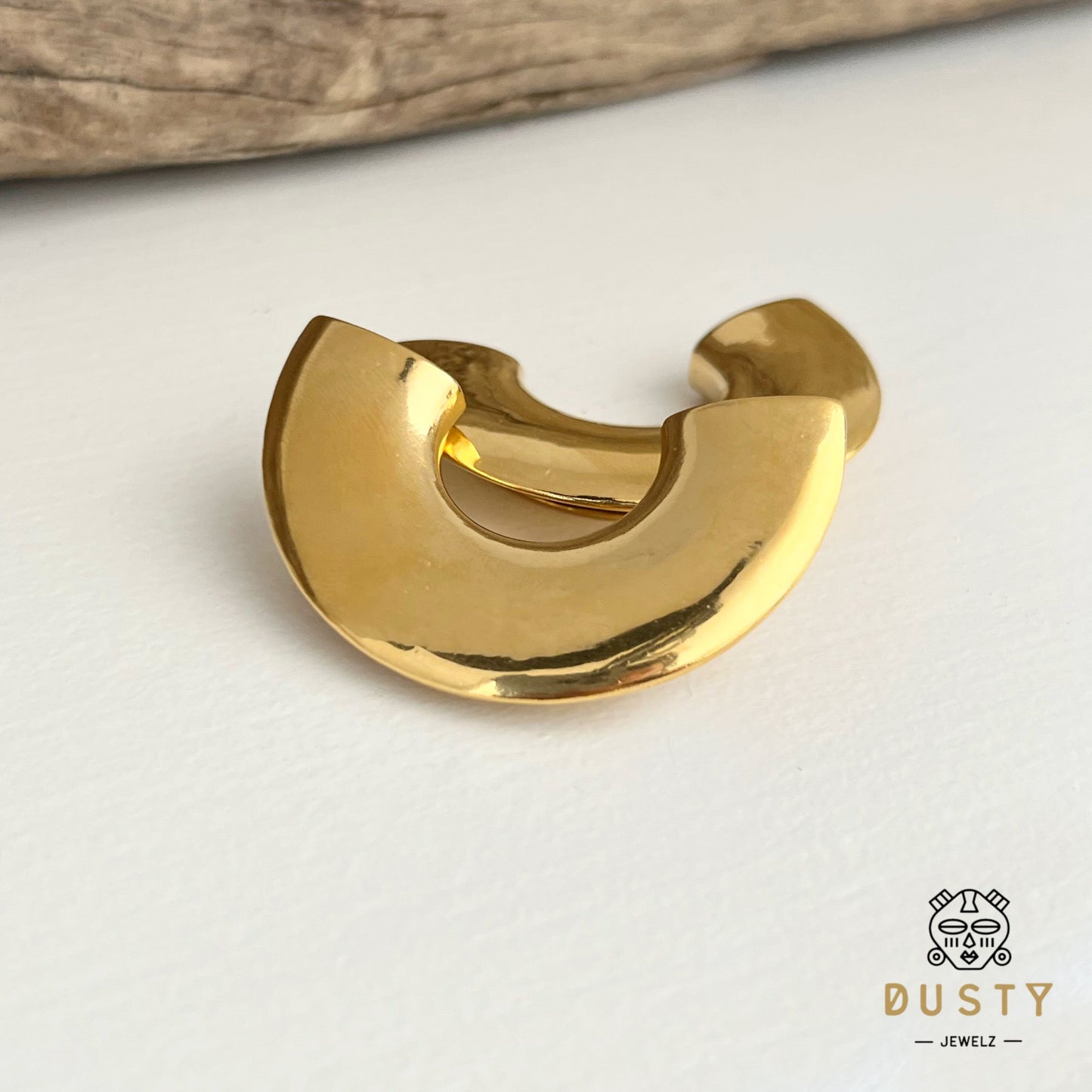 Lobe Shield Wrap Ear Saddle Spreaders | Steel Hangers - DustyJewelz