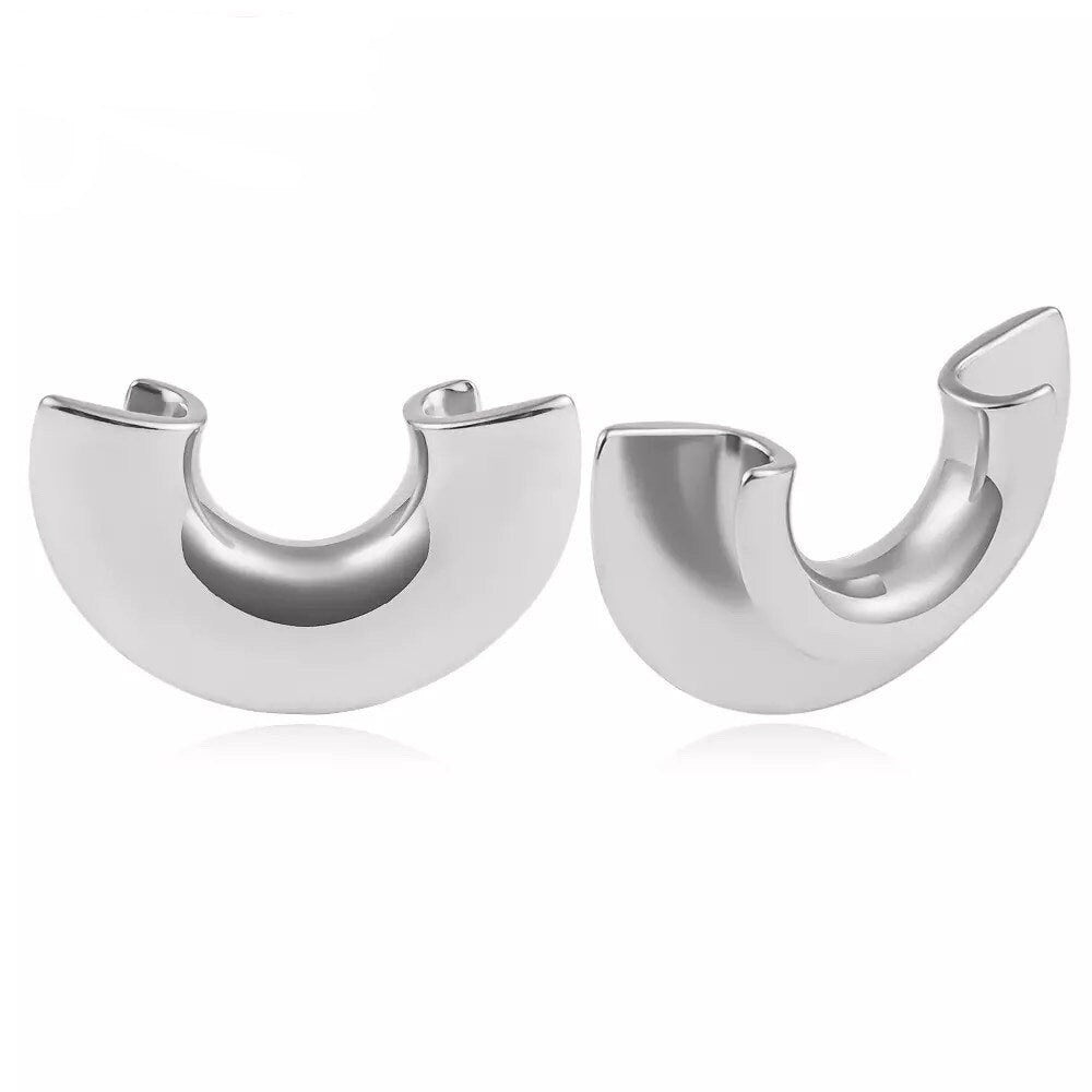 Lobe Shield Wrap Ear Saddle Spreaders | Steel Hangers - DustyJewelz