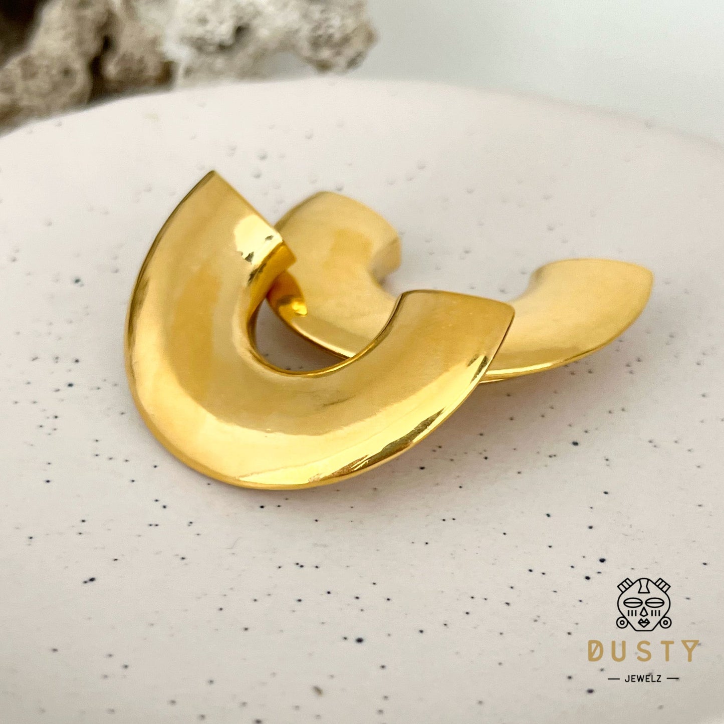 Lobe Shield Wrap Ear Saddle Spreaders | Steel Hangers - DustyJewelz