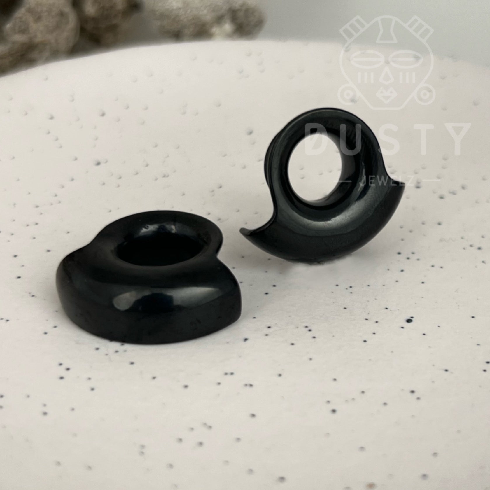 Lobe Wrap Ear Tunnels | Double Flared Plugs - DustyJewelz