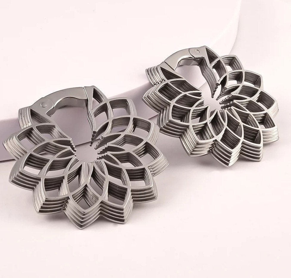Mandala Ear Weights - DustyJewelz