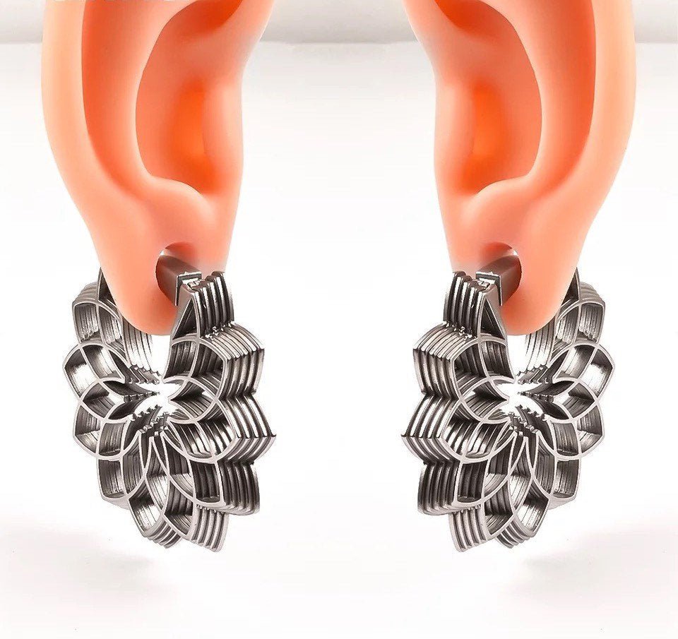 Mandala Ear Weights - DustyJewelz