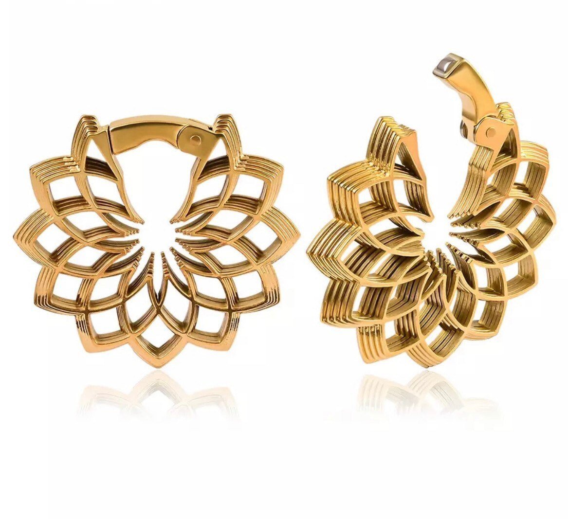 Mandala Ear Weights - DustyJewelz