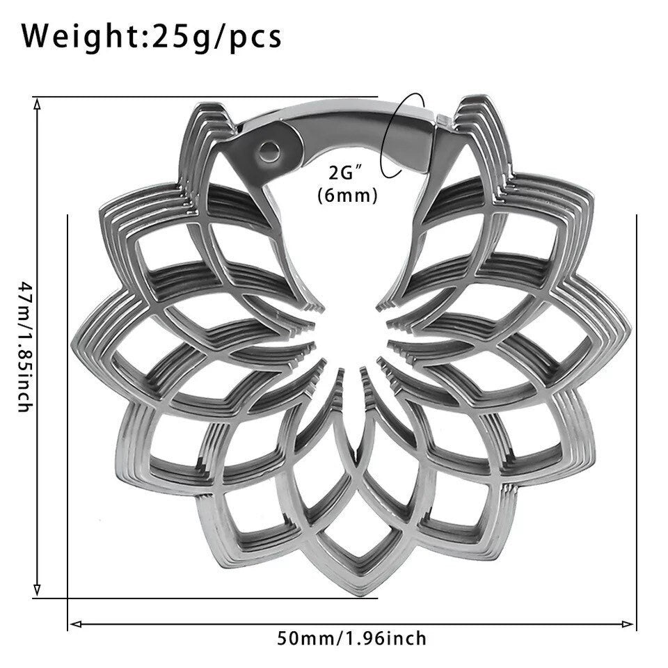Mandala Ear Weights - DustyJewelz