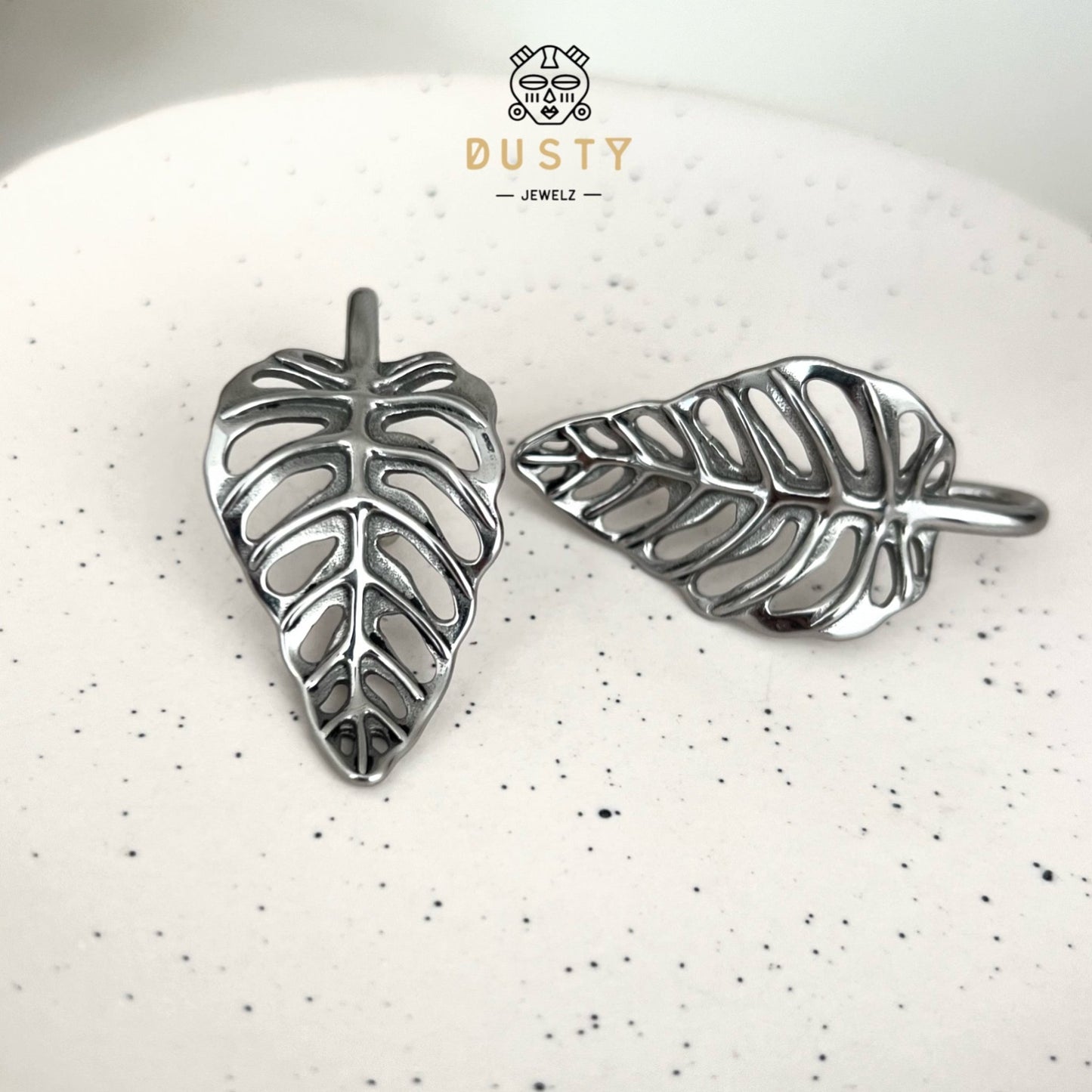 Monstera Leaf Ear Weights | Lobe Hangers