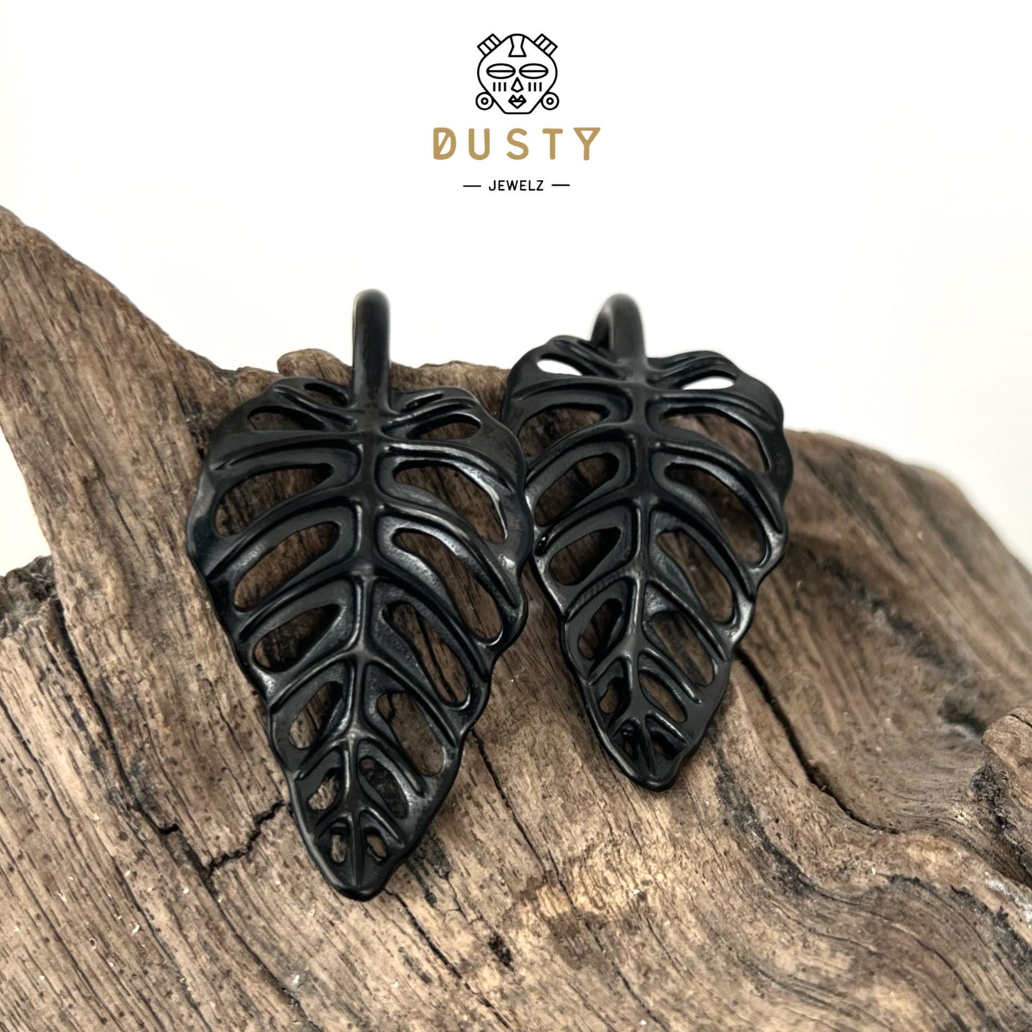 Monstera Leaf Ear Weights | Lobe Hangers