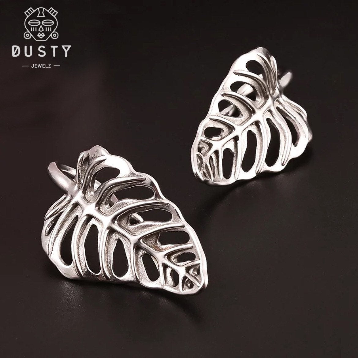 Monstera Leaf Ear Weights | Lobe Hangers